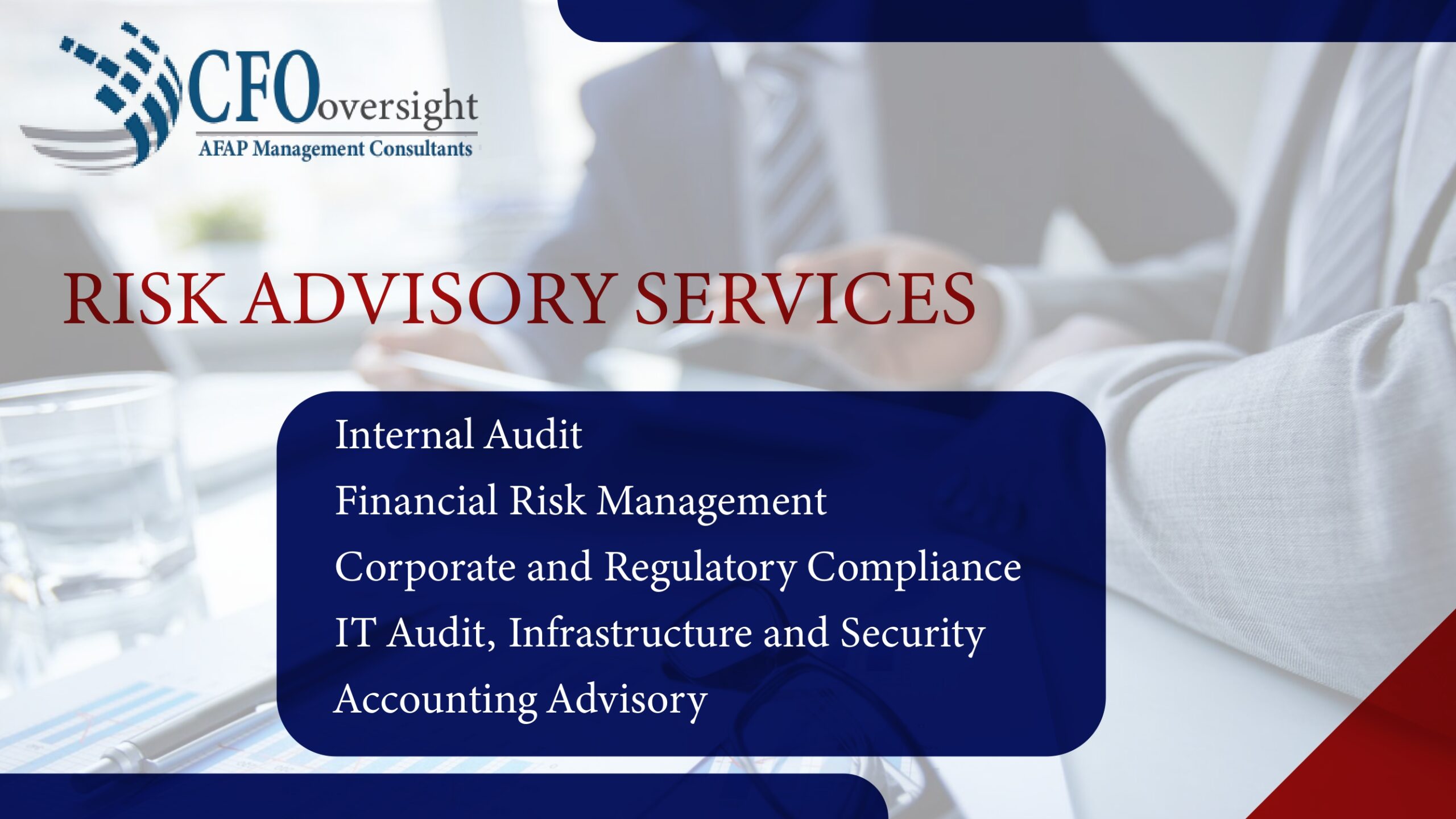 Risk Advisory Services CFO Oversight